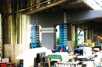 橋梁ジャッキアップ水平回転システム